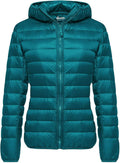 Women's Hooded Packable Short Down Jacket - Lightweight & Packable