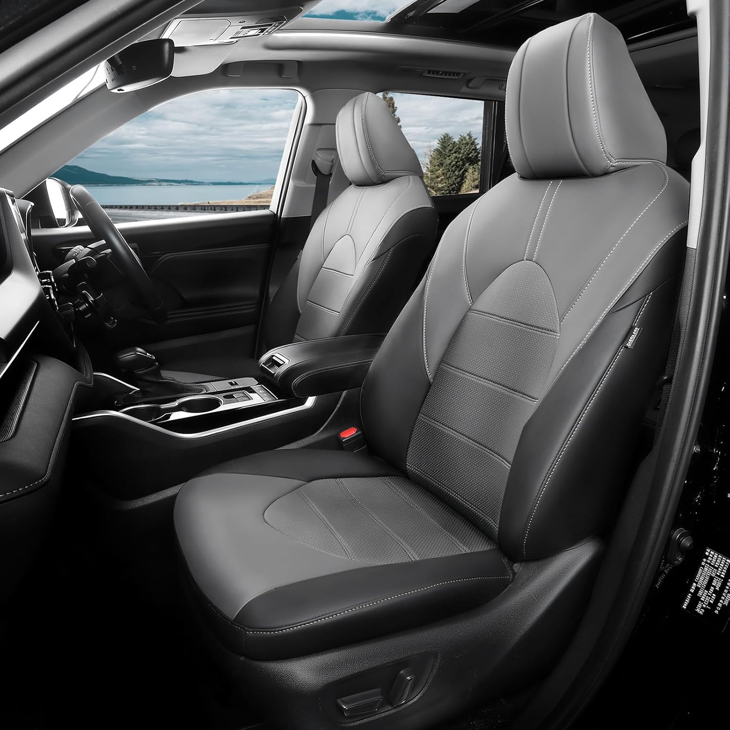 Faux Leather Seat Covers for Toyota Highlander 2020-2025 7 Seater