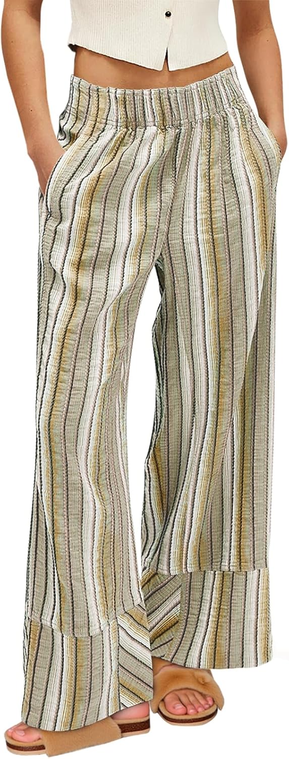 Cicy Bell Womens Wide Leg Lounge Pants for Casual Beach Travel