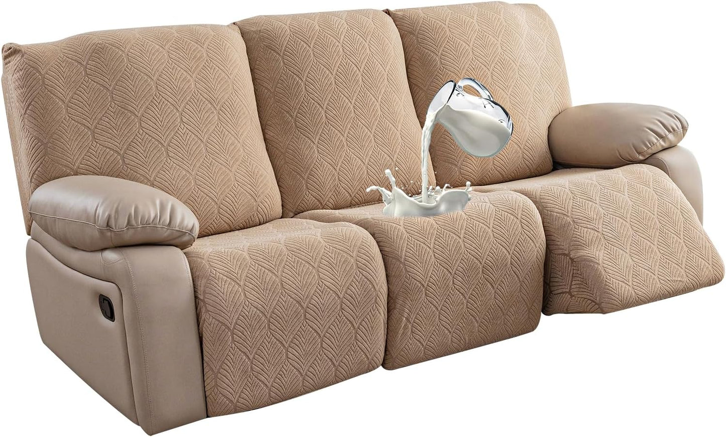 100% Waterproof Recliner Sofa Slipcovers for 3 Cushion Couch