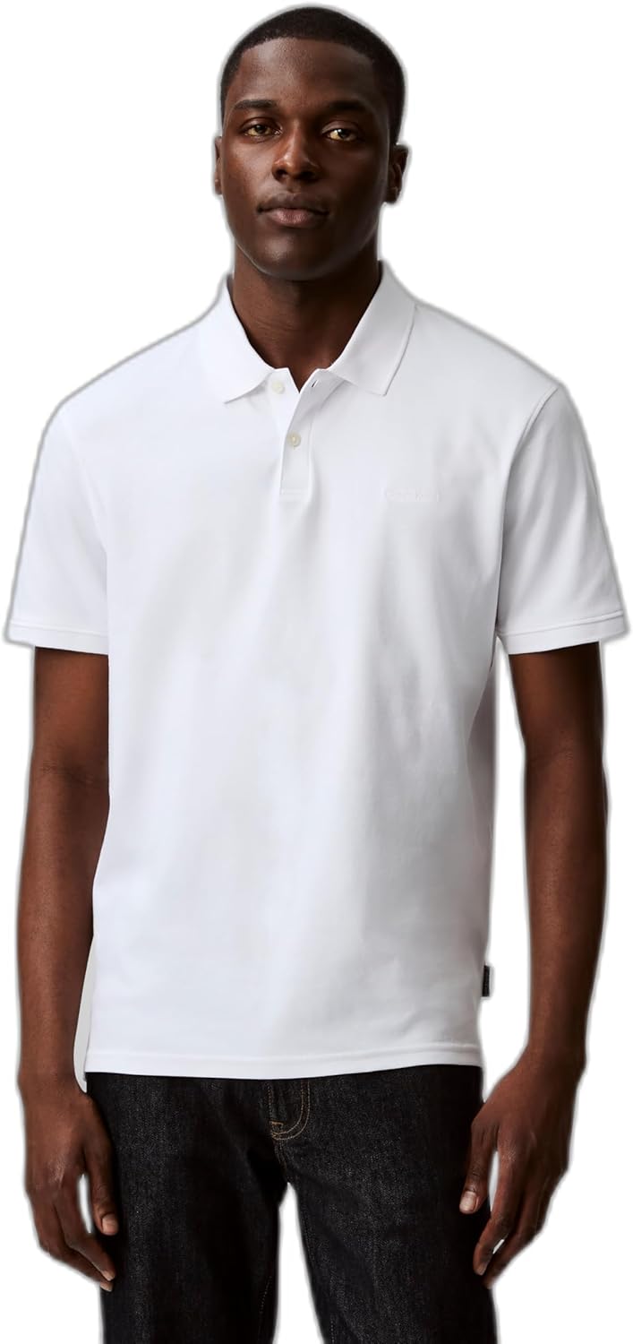 Calvin Klein Mens Liquid Touch Polo for Ultimate Comfort and Style