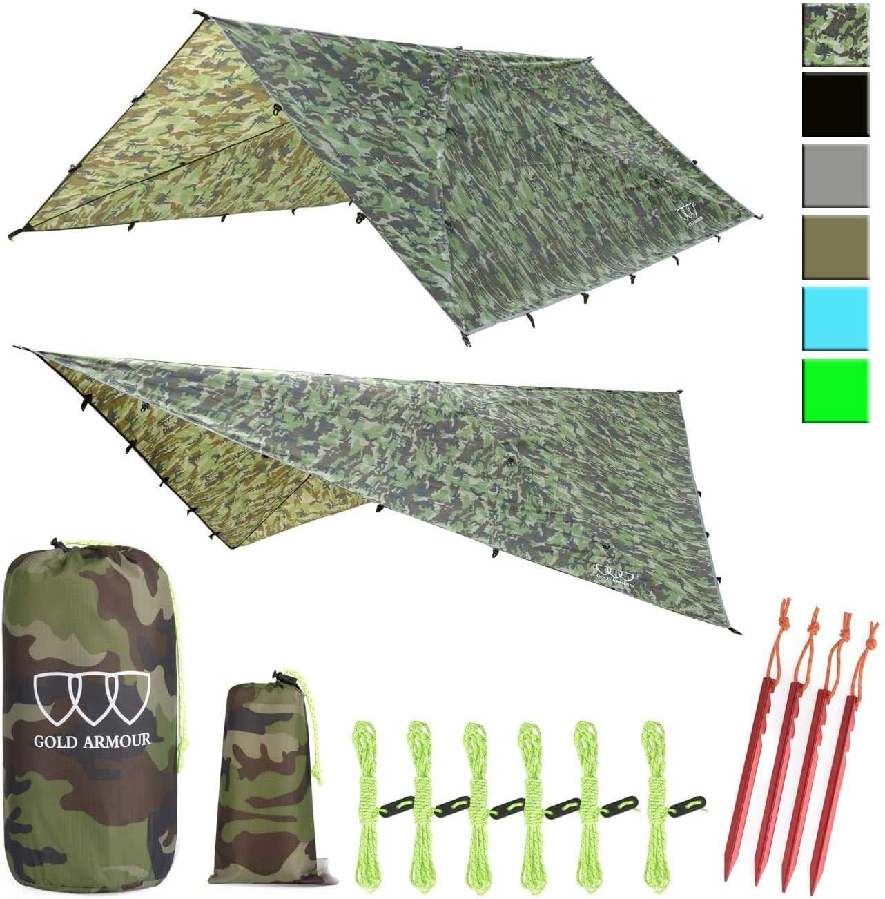 Gold Armour Rainfly Tarp Hammock for Ultimate Camping Protection