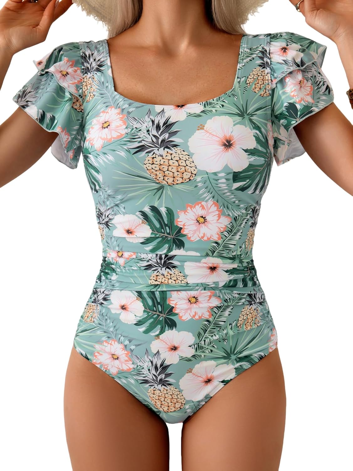 Eomenie Women's Tummy Control One Piece Swimsuit for Summer Fun
