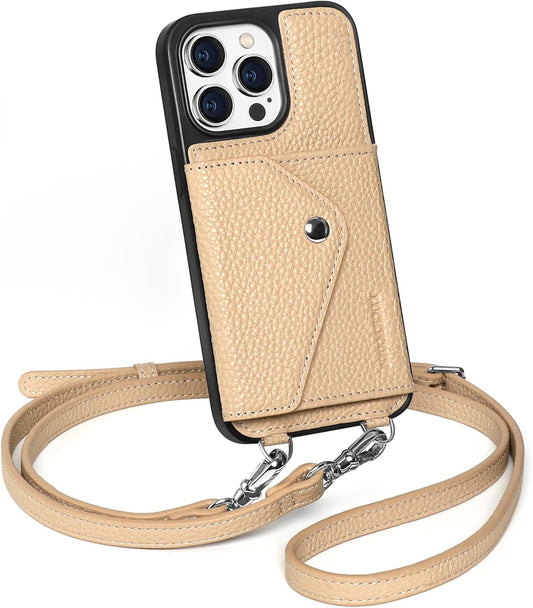LUCKYCOIN Crossbody Phone Case for iPhone 14 Pro Max Women