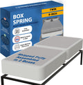 Box Spring Bed Base Twin Size 8-in Wood Foundation - Quiet, Fully