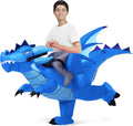 Kids Dragon Inflatable Costume Ride On Ice Dragon - Fun Halloween Wear