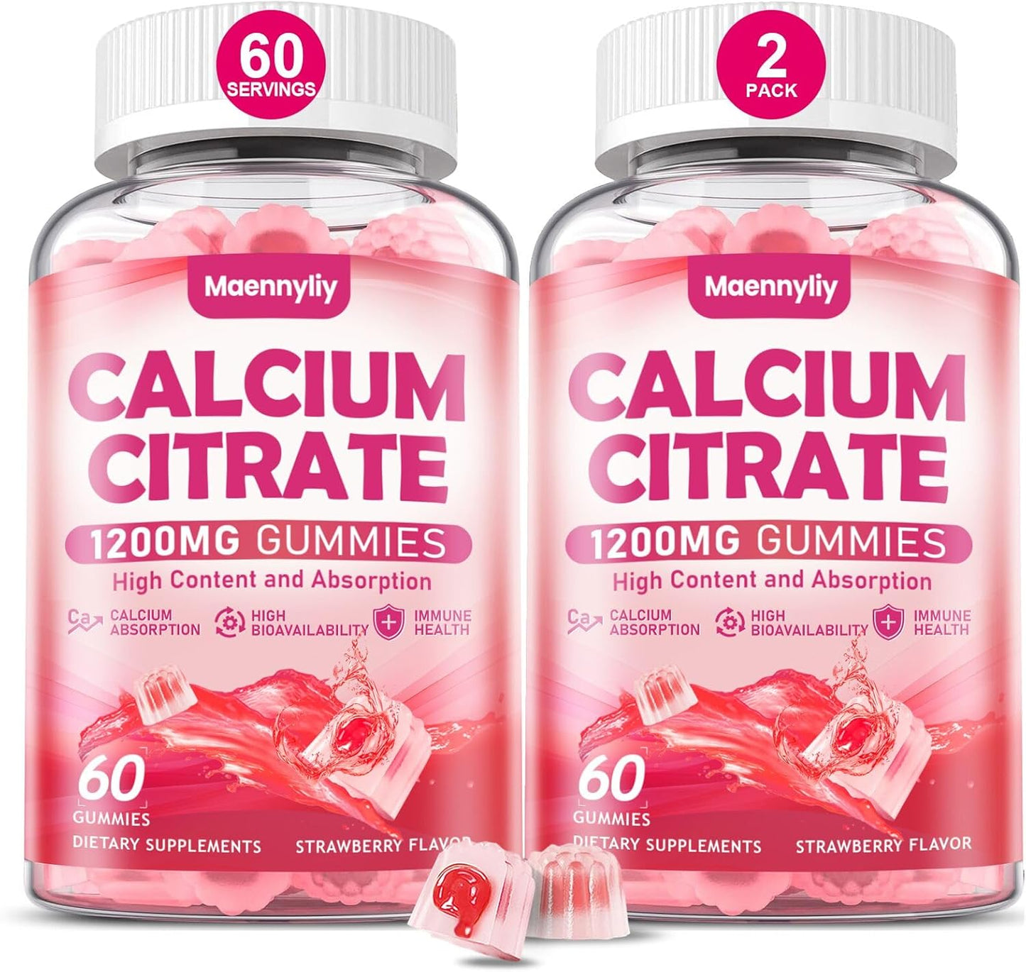 Calcium Citrate Gummies 1200 mg for Optimal Absorption Support
