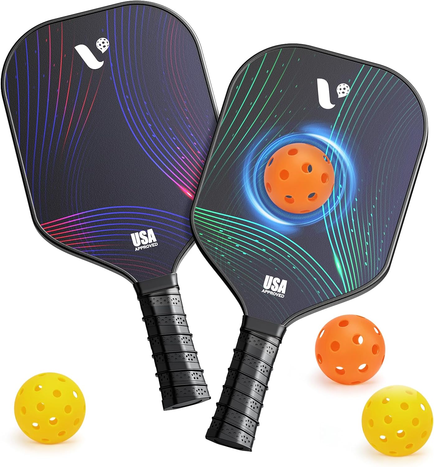 Pickleball Paddles Set of 2, USAPA Approved for All Levels