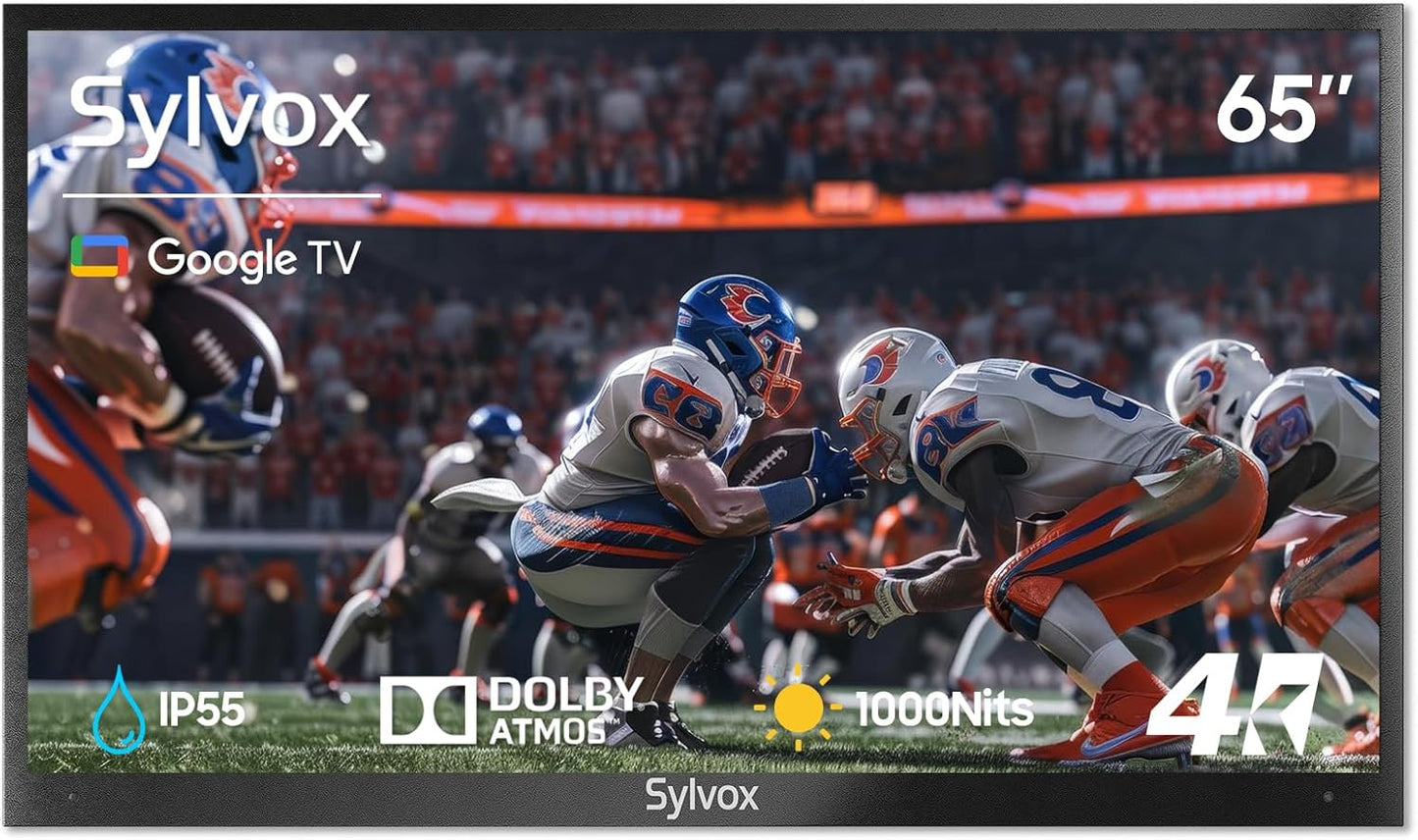 SYLVOX Outdoor TV 65 inch Waterproof Smart TV for All Weather
