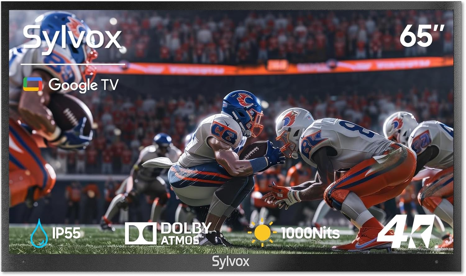 SYLVOX Outdoor TV 65 inch Waterproof Smart TV for All Weather
