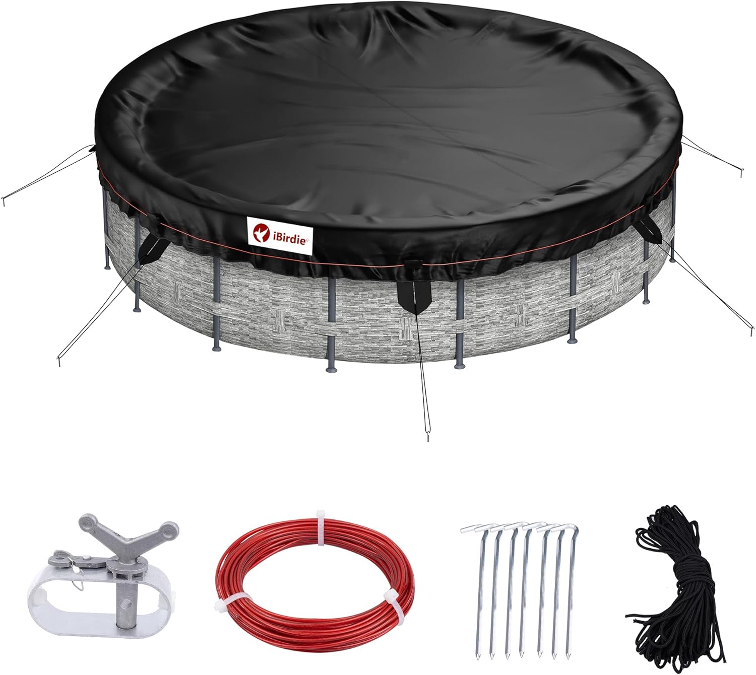 iBirdie Winter Pool Cover for 10ft and 9ft Round Pools