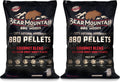 Bear Mountain 2 Pack BBQ Pellets 40 Pound - All Natural Low Moisture