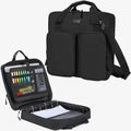 3 Inch Zipper Binder with Shoulder Strap & Handle - Large Capacity