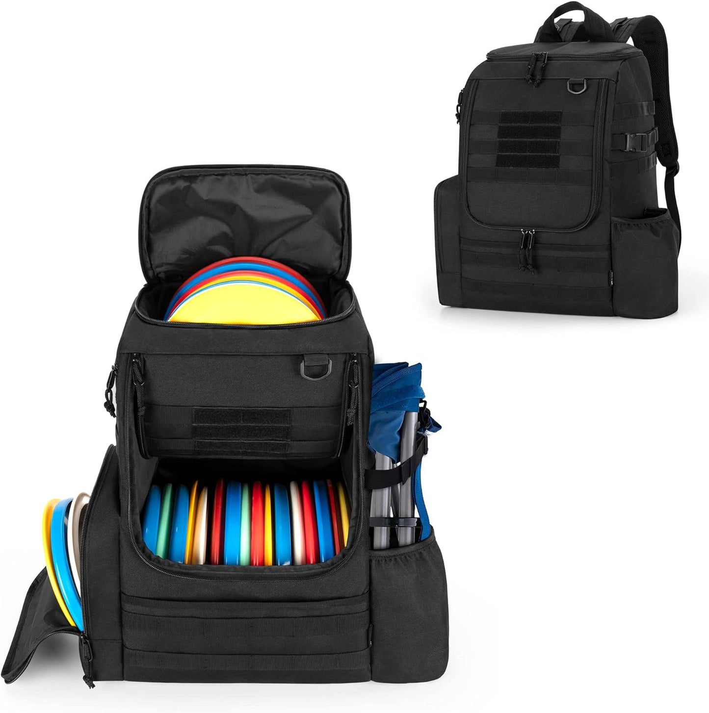 DSLEAF Disc Golf Bag: Carry 24-26 Discs Easily!