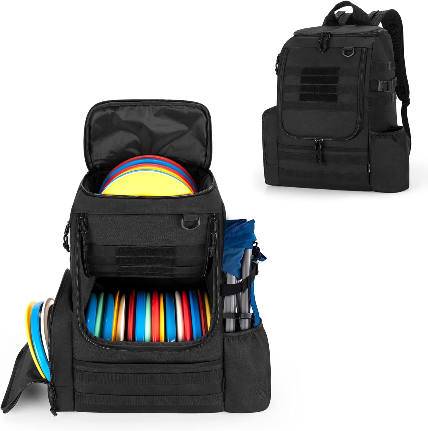 DSLEAF Disc Golf Bag: Carry 24-26 Discs Easily!
