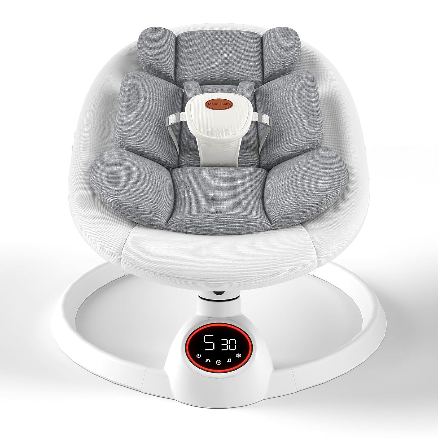 Portable Baby Swing with Bluetooth Music and 5 Speeds for Comfort