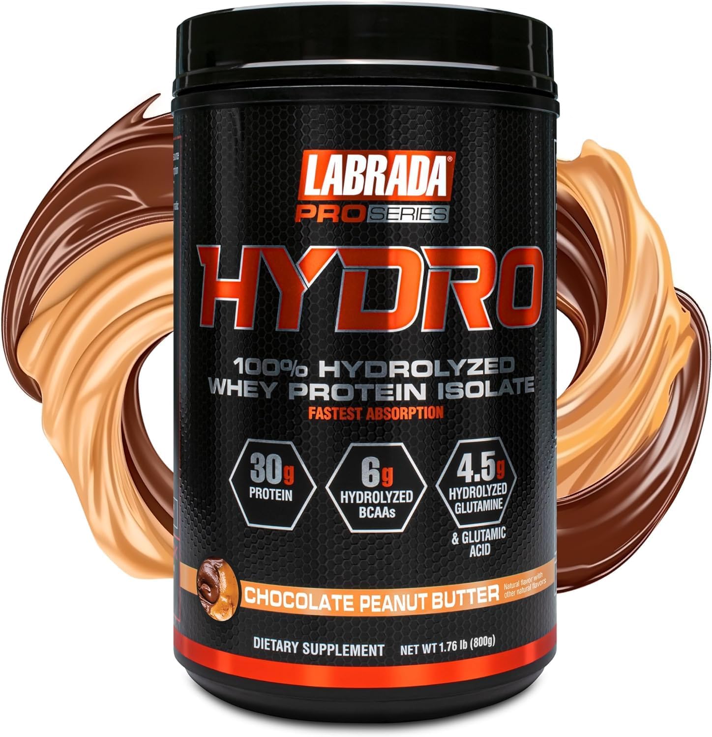 LABRADA HYDRO 100% Pure Hydrolyzed Whey Protein Isolate Powder