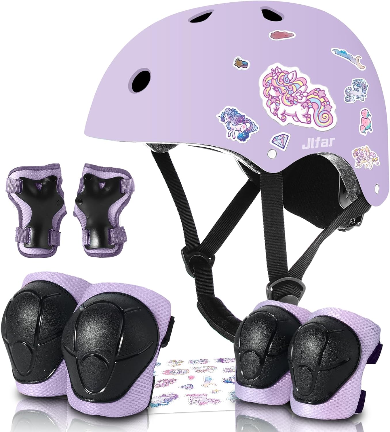 Kids Helmet and Pads Set for Skateboard & Bike Safety Gear