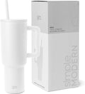 40 oz Trek Tumbler in Winter White - Cup Holder Friendly Insulated Mug