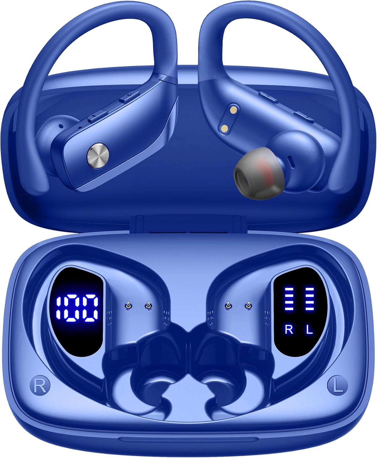 48hr Play Back Sport Earbuds Blue