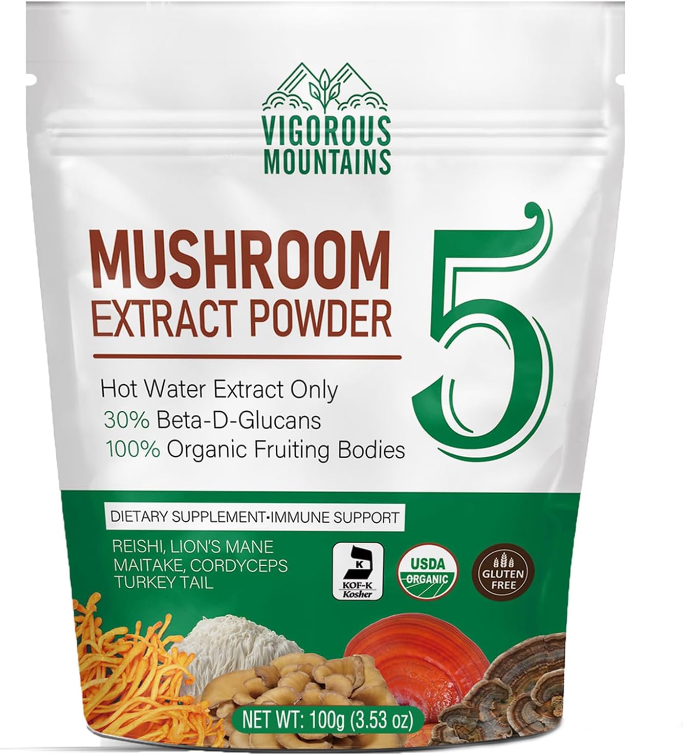 Organic Mushroom Powder Blend - Health Benefits!