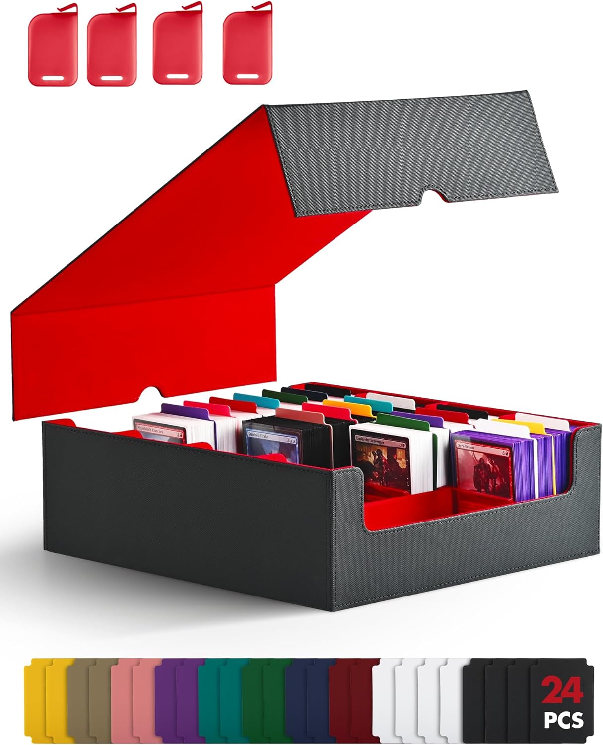 ZLCA Card Storage Box for MTG and PTCG - 3200+ Cards Capacity