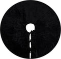48 in Black Velvet Christmas Tree Skirt - Luxury Plush Holiday Base