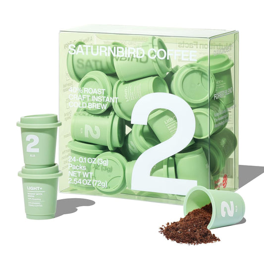 SATURNBIRD Instant Cold Brew Coffee - Woody & Smooth Blend