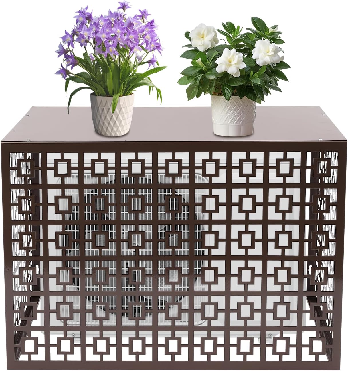 Geometric Privacy Screen for AC Units | Hide Unsightly Items