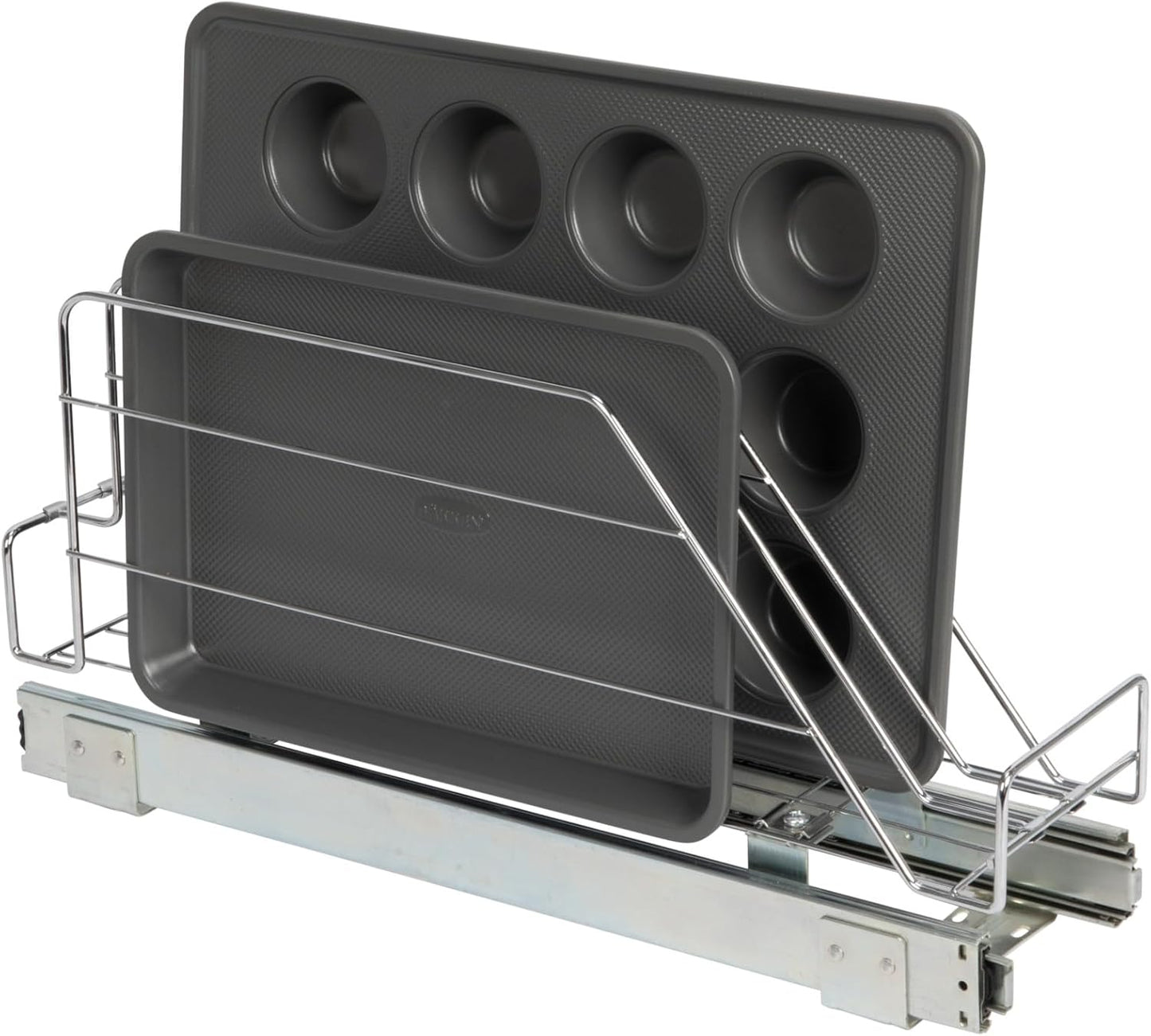 Household Essentials Glidez Chrome-Plated Steel Storage Organizer