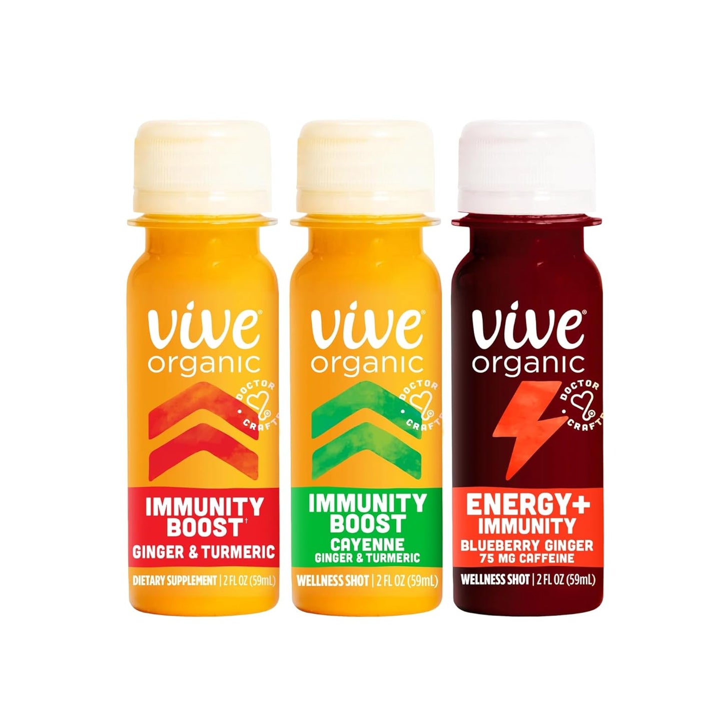 Vive Organic Wellness Shots Variety Pack for Immunity Boost