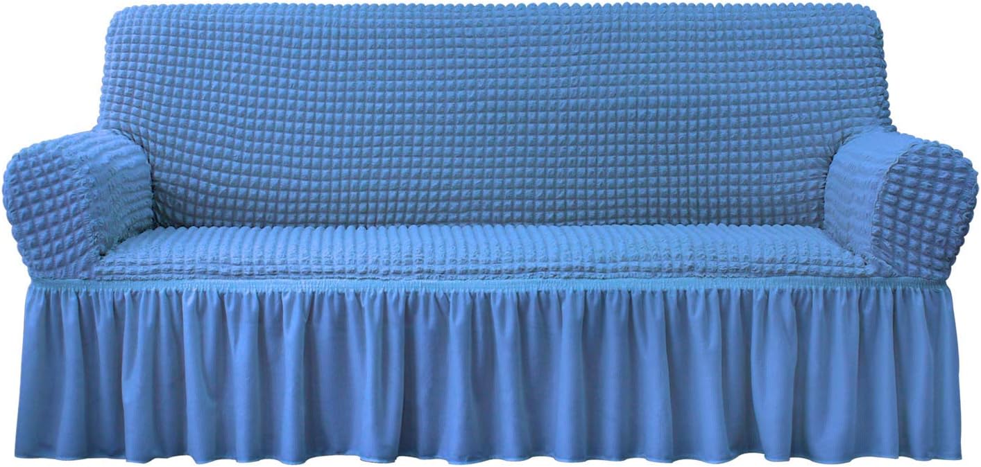 NICEEC Sofa Slipcover Blue Sofa Cover for 3 Seater Couches