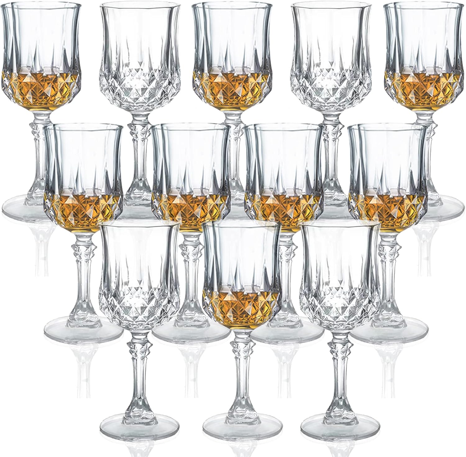 Cordial Glasses with Stem for Limoncello and Shots - 1.75 oz