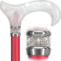 Crimson Daytime Pearlz Designer Walking Cane - Adjustable Style