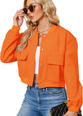 Zando Bomber Jacket Women 2025 - Cropped Casual Varsity Jacket