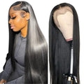 13x6 Straight Lace Front Wigs Human Hair 24in - Natural Look