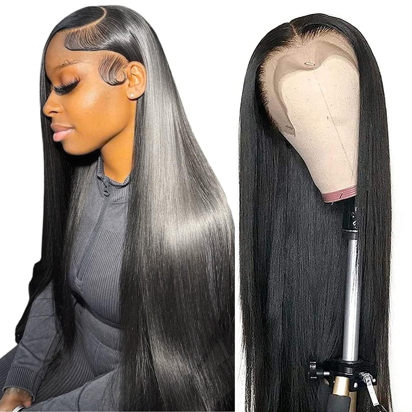13x6 Straight Lace Front Wigs Human Hair for Stunning Looks