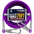 Tie Out Cable for Dogs Up to 300lbs, 75ft Extra Strong - 1000lbs Break