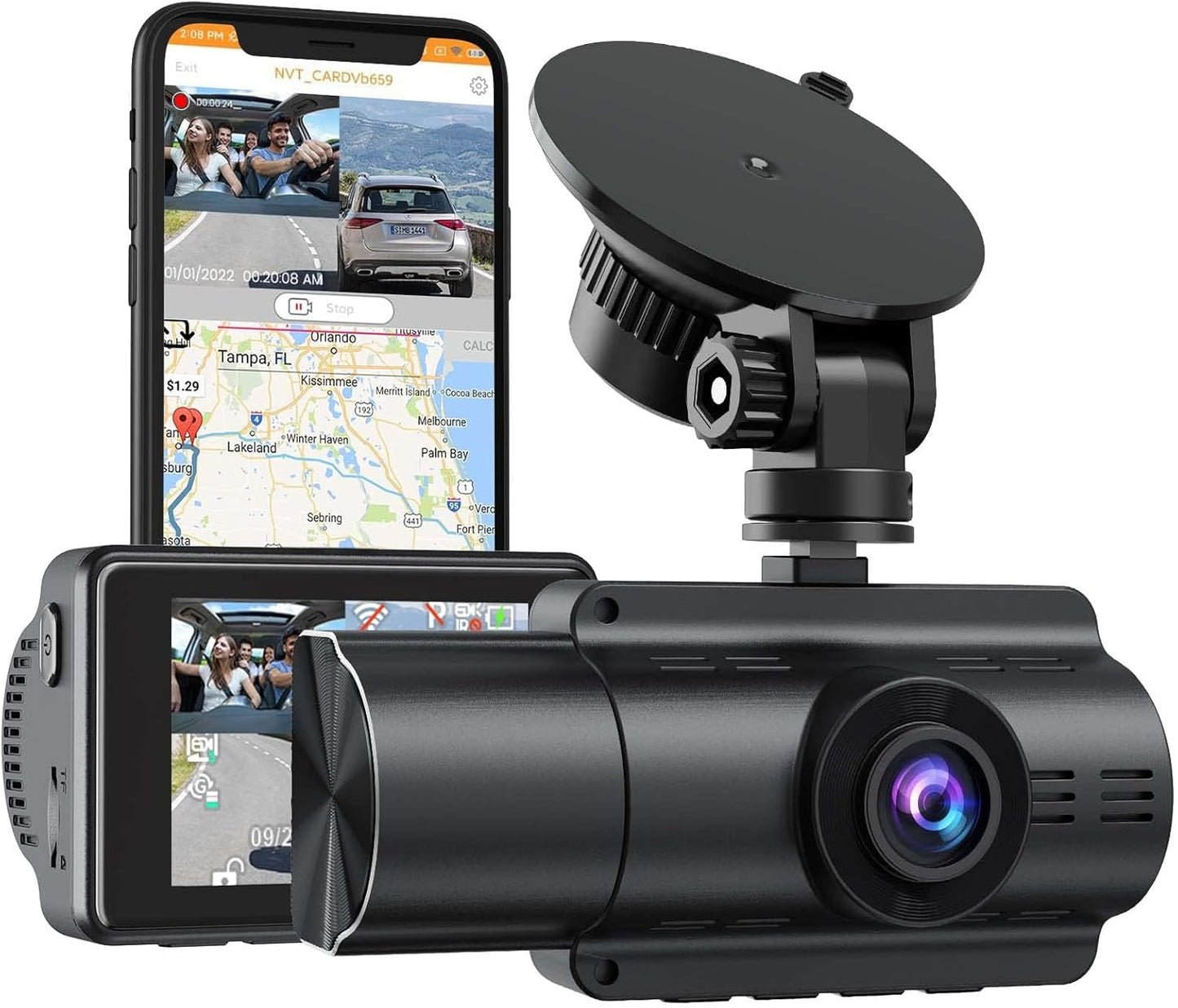 LAMONKE 4K Dash Cam with GPS and Wi-Fi for Ultimate Safety