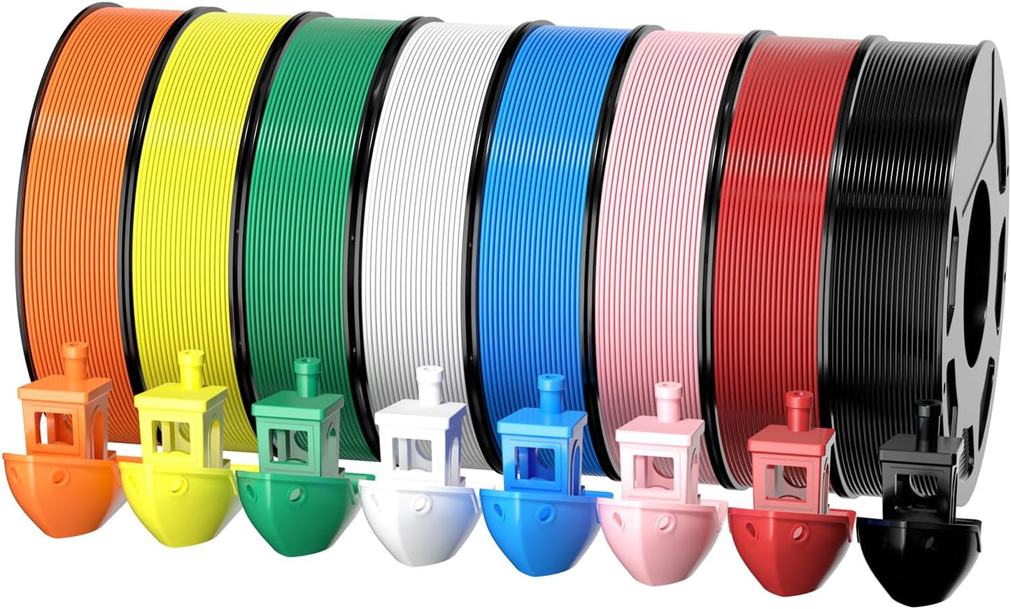 8-Color PLA Filament Bundle for 3D Printers - Vibrant Set