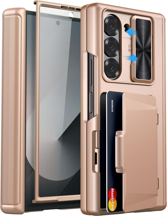 SIXBOX Samsung Galaxy Z Fold 6 Case with Card Holder