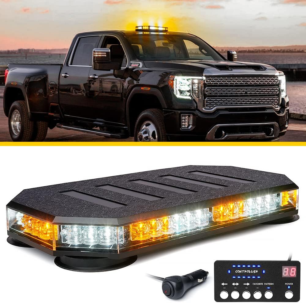 LUMENIX 42 LED Roof Top Strobe Beacon Light Bar for Vehicles