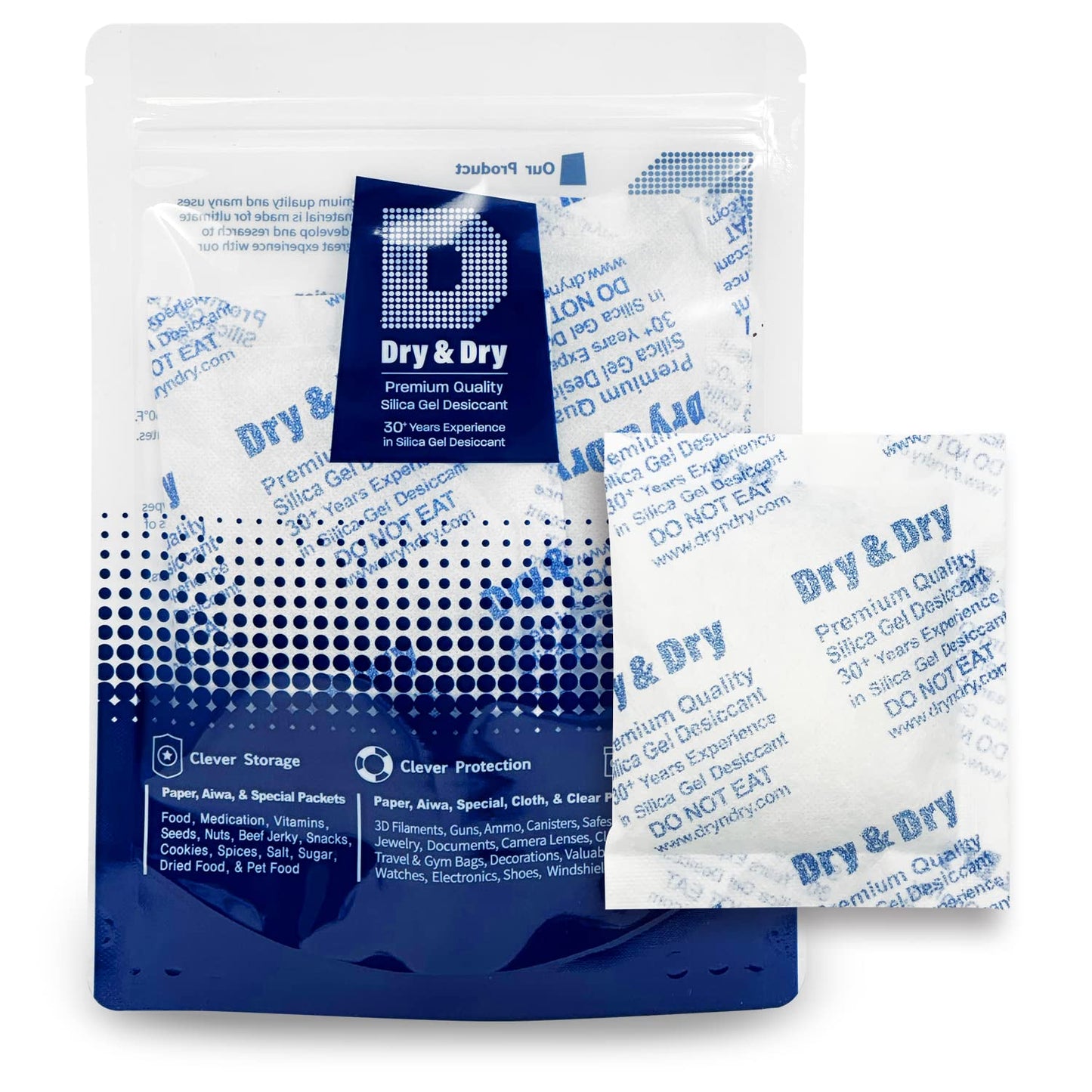 Dry & Dry 50 Gram Silica Gel Packets for Ultimate Moisture Control