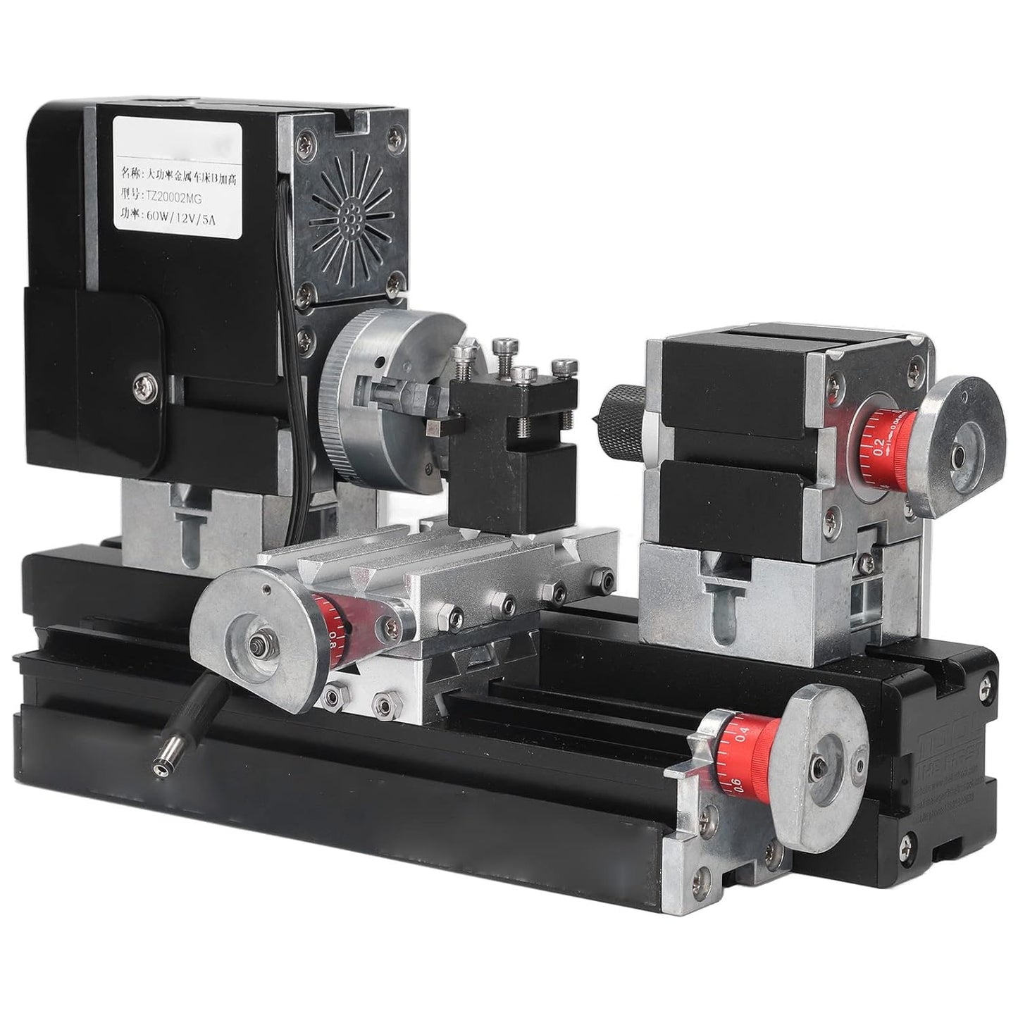 High Power 12VDC Micro Lathe - Precision Metal Rotating Lathe