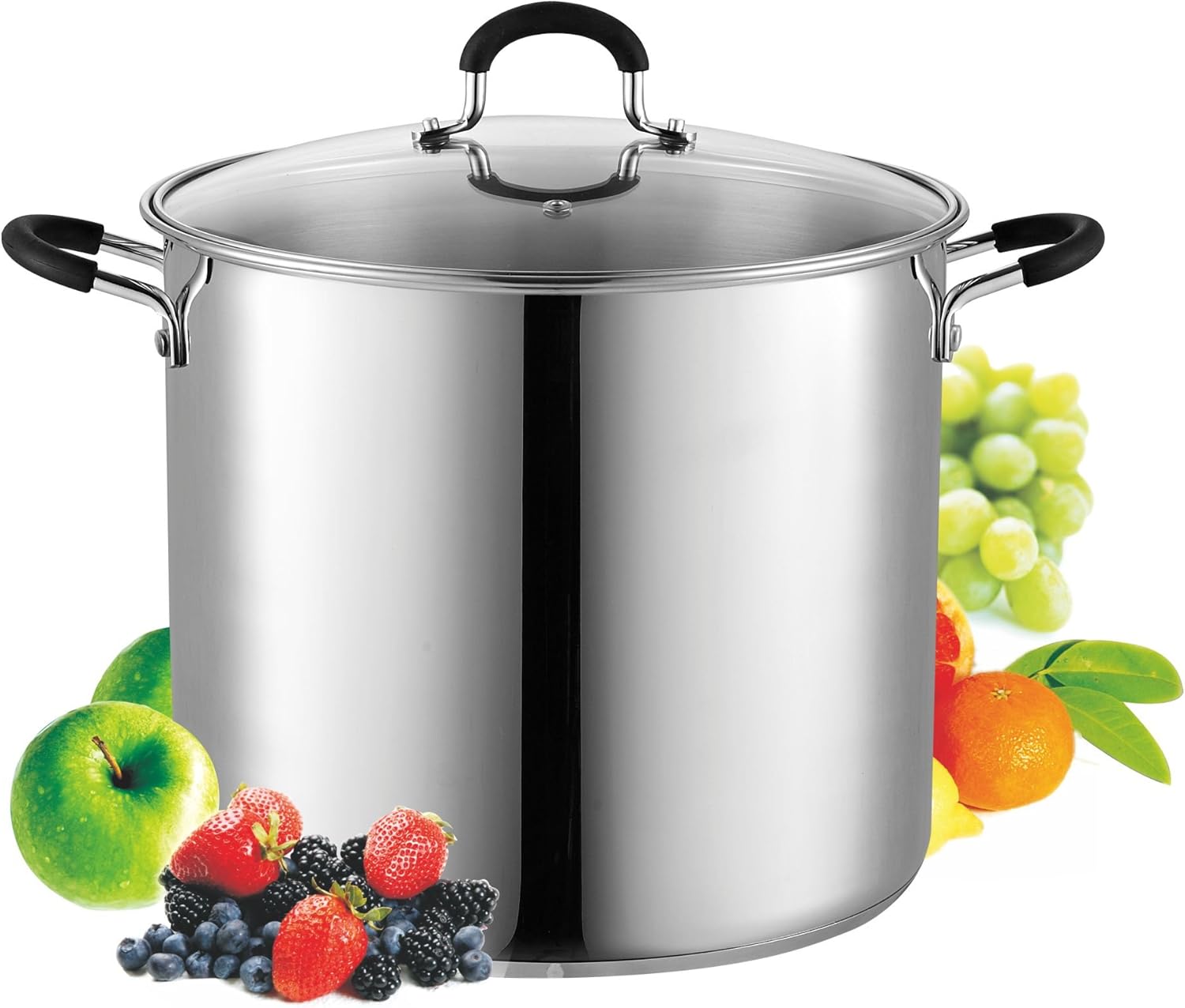 Professional Stainless Steel 12 Quart Stockpot with Lid