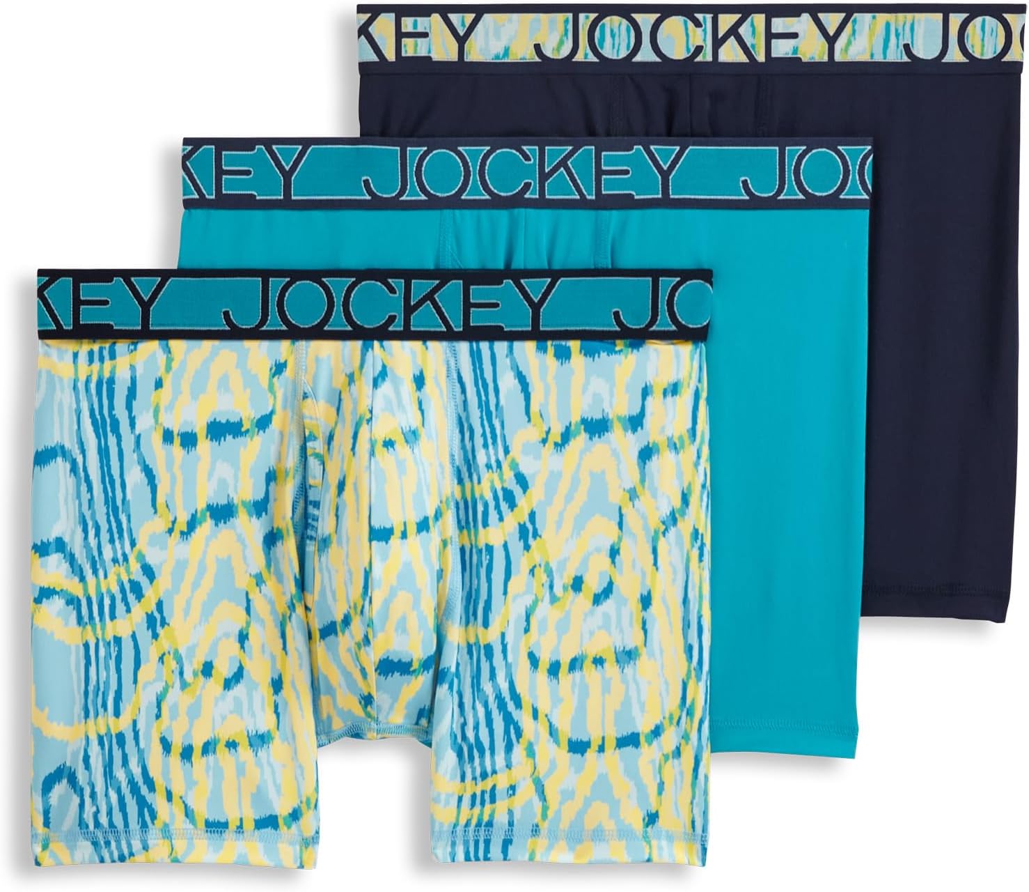 Jockey Men's Underwear Active Microfiber 5in Boxer Briefs - 3 Pack