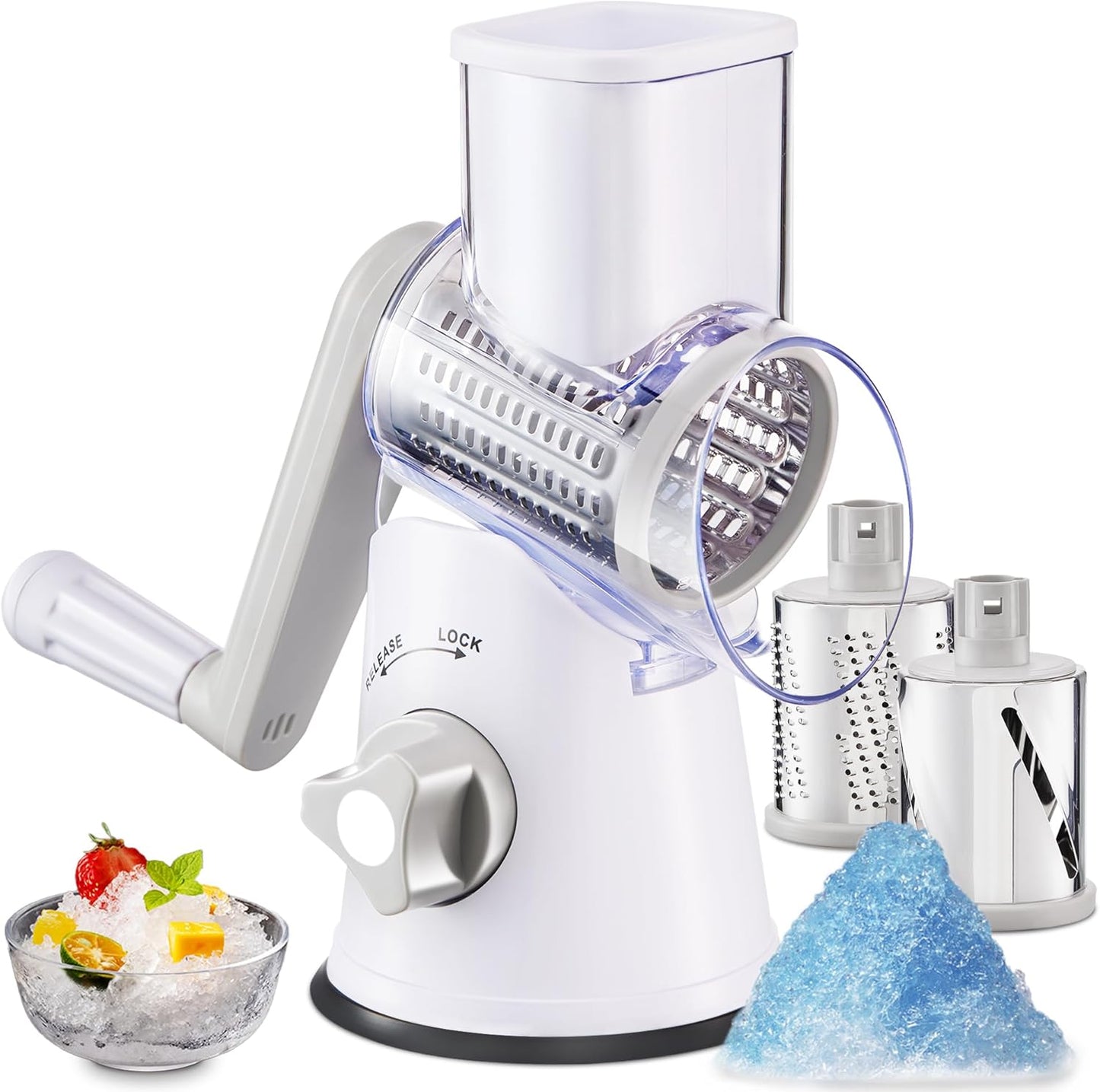 Portable Hand-Cranked Shaved Ice Maker by GDL