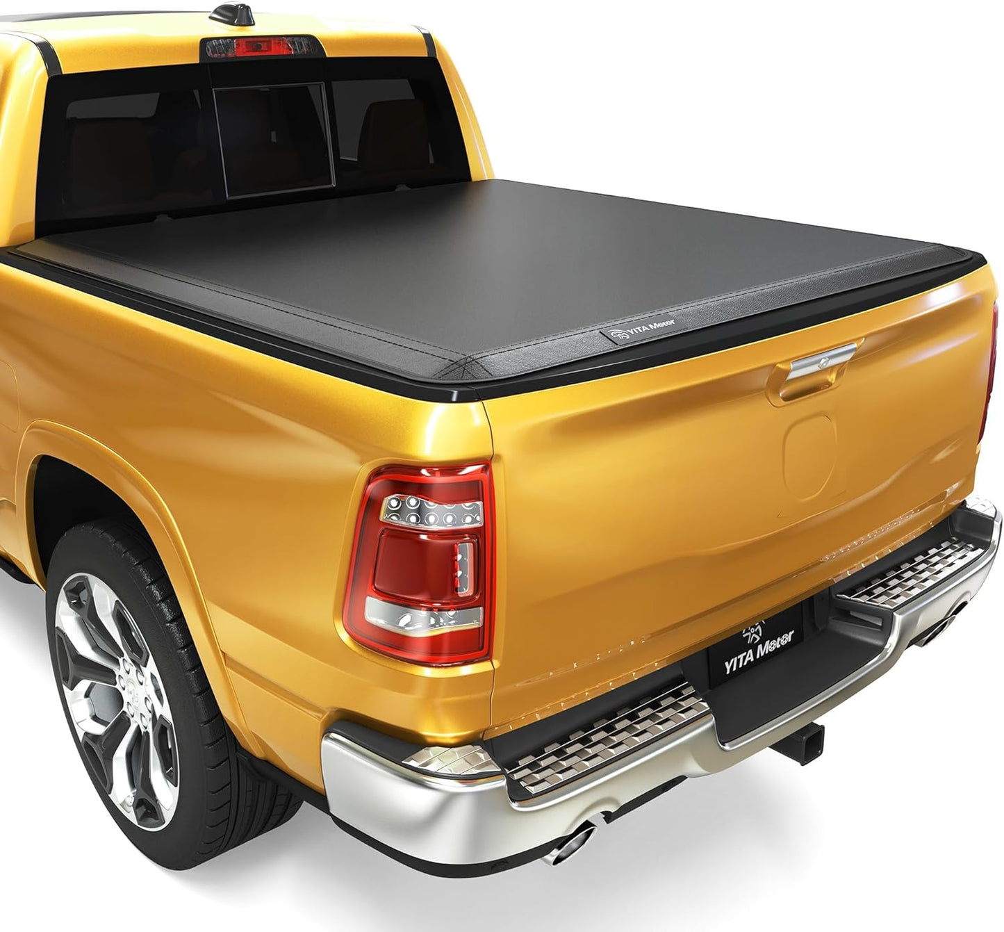 YITAMOTOR Soft Quad-fold Tonneau Cover for Dodge Ram 1500