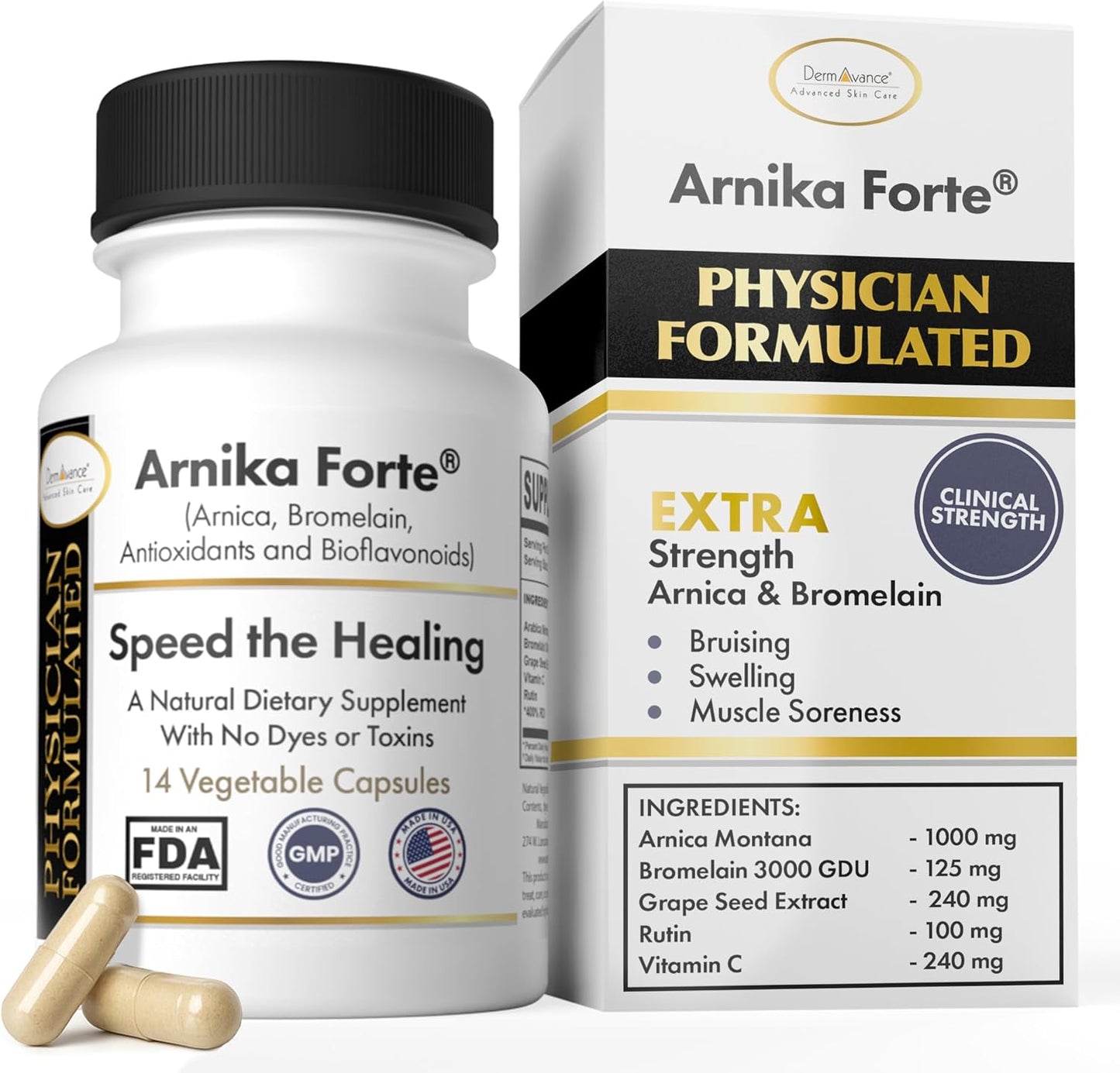 Arnika Forte Capsules for Bruising and Swelling Relief After Surgery