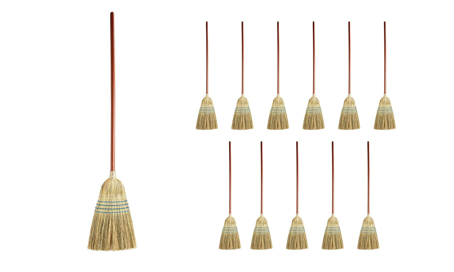 Heavy-Duty Corn Broom for Indoor and Outdoor Cleaning Tasks